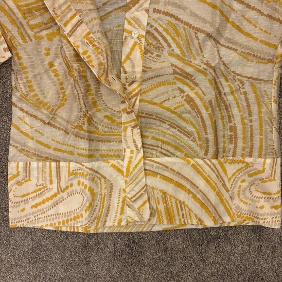 Worthington Women's Linen Blend Button Up Shirt Size XS Short Sleeve NWT $49 - Picture 6 of 16